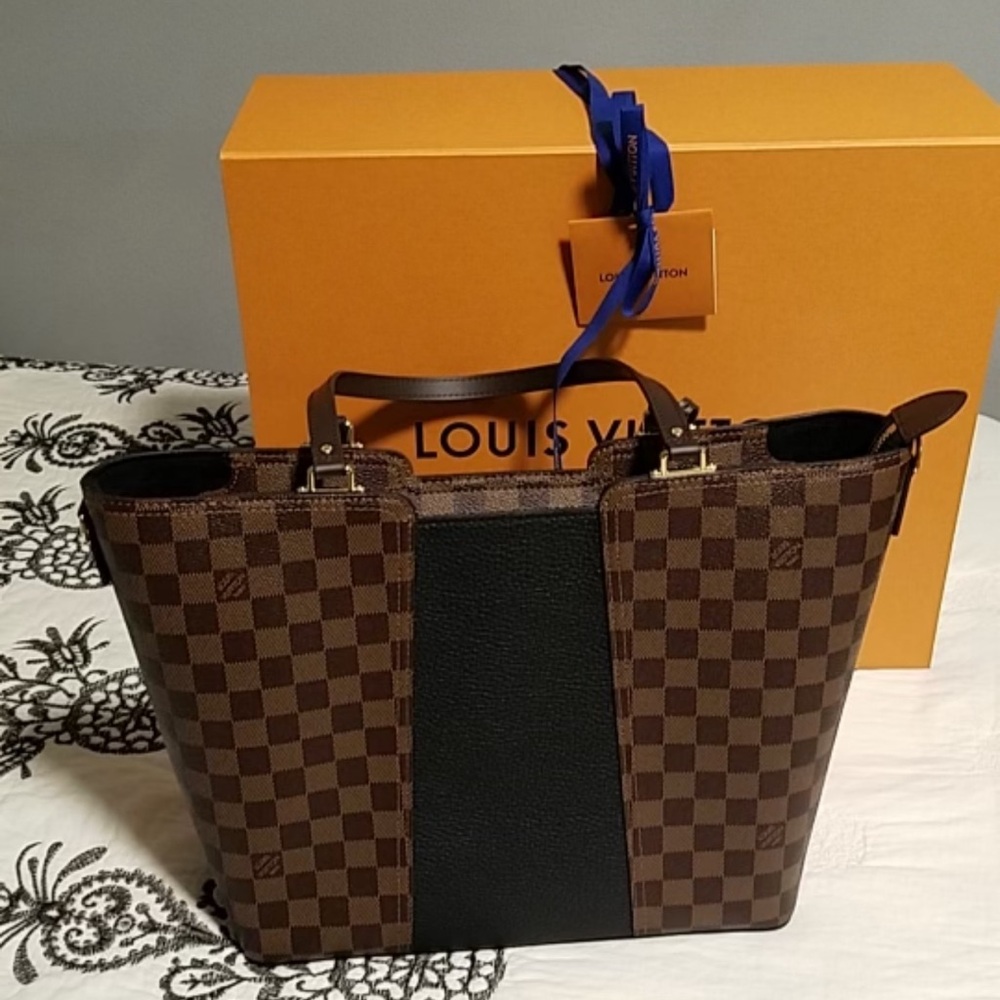 Louis Vuitton Damier Ebene Jersey Tote